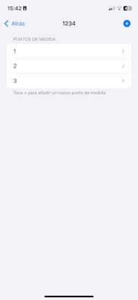 Poner referencia del punto de medida