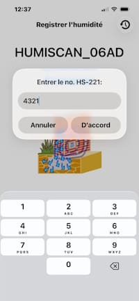Entrer le numero du HS-221
